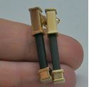 Picture of 14kt yellow gold earrings with black rubber 3.8 grams 279037-4 