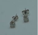 Picture of 14kt white gold studs 0.8 grams with 2 diamonds (0.50pts) 792975-1