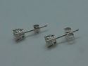 Picture of 14kt white gold studs 0.8 grams with 2 diamonds (0.50pts) 792975-1