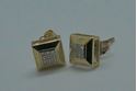 Picture of 14kt yellow gold stud earrings with czs 1.2 grams with 18 round diamonds 846218-3