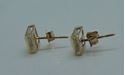 Picture of 14kt yellow gold stud earrings with czs 1.2 grams with 18 round diamonds 846218-3