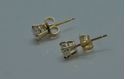 Picture of 14kt yellow gold stud earrings with diamonds 0.9 grams 0.50pts 852975-1
