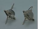 Picture of Sterling silver earrings 925 with oval clear stones 2.9 grams 853592-14