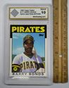 Picture of Barry Bonds 1986 Topps Traded #11T GAME USED PANTS  270/500 10 GEM MT Mint Condition